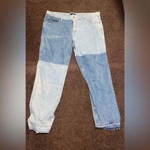 Fashion Nova Men Patchwork Jeans